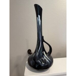 Royal Haeger Black one handle‎ vase pitcher